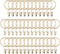 Fivebop 40 Pack Rings Curtain Clips Rustproof Metal Window Drapery Clip Vintage Heavy Duty Eyelet Curtain Rods Hangers Rings with Hooks, 1.25In Inner Diameter(Golden)