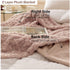 Simple&Opulence Plush Fluffy Throw Blanket Tridimensional Rose Pattern Soft Warm Microfiber Cozy Chic Shaggy Reversible Coverlet for Girls Home Décor Couch, 50"x 60", Pink