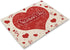 Valentine's Day Placemats Set of 4 Washable Cotton Linen Heat Resistant Table Place Mats Happy Lover Romantic Rose Love Red Placemats for Holiday Banquet Dining Kitchen Table Decor (Valentine's Day)
