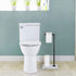 MOOACE Industrial Toilet Paper Holder Stand, Paper Pipe Tissue Roll Tower Holder for Bathroom, Washroom White Gray