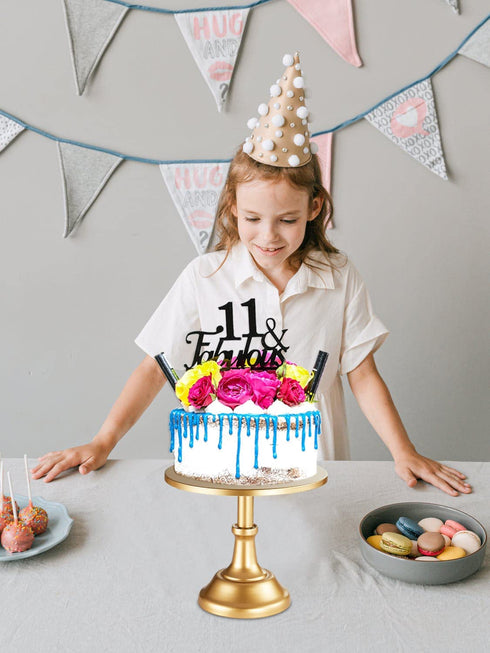 Miukage Cake Stand, Adjustable Height Cake Stands, High-end Wedding Cake Stand, Metal Gold Cake Stand Suitable for Graduation Ceremonies, Birthday Parties, Home Decoration