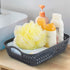 Morcte Small Storage Basket, Plastic Mesh Organizer Basket (Grey, Set of 6)