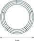 Sumind 6 Pieces Wire Wreath Rings Dark Green Wire Wreath Frame for Christmas Decoration (10 Inch)