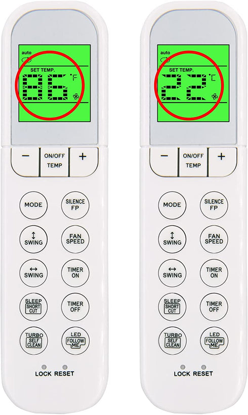 Replacement Remote Control for Midea ComfortStar FrigidaireAC Cooper&Hunter AC Air Conditioner RG36B/BGE RG36F/BGEF RG36A/BGEF-AR3 RG36B/BGCE RG36Y1/BGCEFU2 RG36F1/BGEFU1 RG36B4(B)/BGE RG36B2/BGEF