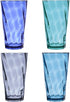 US Acrylic Optix 20-ounce Plastic Tumblers | set of 8 in 4 Coastal Colors