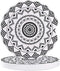 Small Car Coasters for Cup Holders 2.65" Absorbent 2 Pack Car Coaster Ceramic Stone for Drinks Mandala Ethnic Boho Car Accessories Absorb Water Drops
