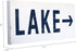 Barnyard Designs Lake Sign Rustic Wooden Primitive Country Lake House Home Decor Sign 17 x 8