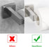 NearMoon Bathroom Square Toilet Paper Holder, Premium SUS304 Stainless Steel Rustproof Wall Mounted Toilet Roll Holder for Bathroom, Kitchen, Washroom (Brushed Nickel)