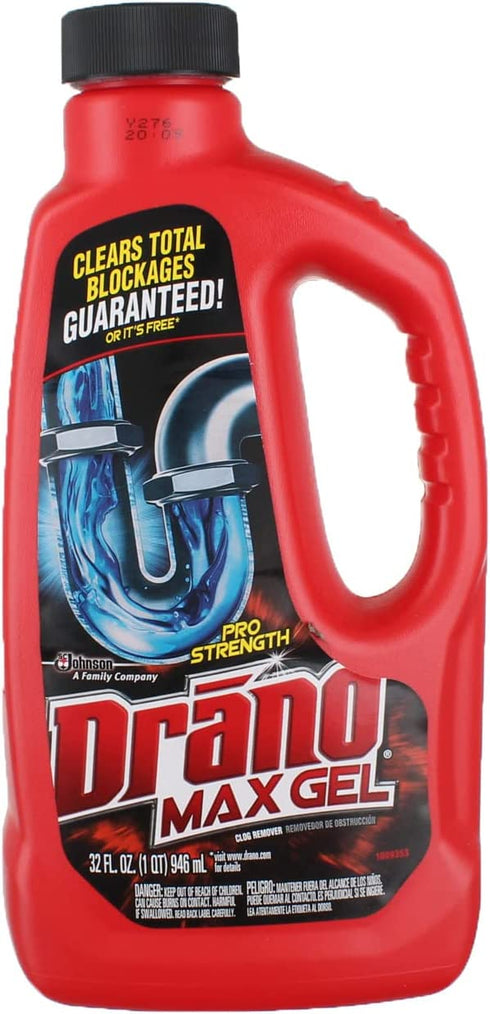 Drano Max Gel Clog Remover 32 oz ( Pack of 2)