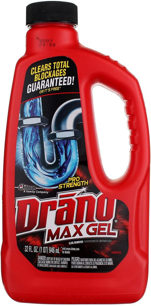 Drano Max Gel Clog Remover 32 oz ( Pack of 2)