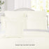 Nestl Soft Pillow Shams Set of 2 - Double Brushed Microfiber Pillow Covers - Hotel Style Premium Bed Pillow Cases, Euro 26"x26" - Off White