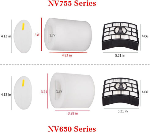 I clean 2 Packs Replace Shark NV752 Filters, Replacement Hepa Filters Compatible with Shark Rotator Powered Lift-Away TruePet (NV752 NV751 NV650 NV651),APEX AX950, AX951, AX952 Part # XFF650 & XHF650