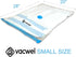 Vacwel Small Space Saver Vacuum Storage Bags for Clothes Storage. Vacuum Seal Bags for Clothing Storage, Linen Packing & Travel. Hand Pump + 8x Clothes Vacuum Storage Bags 28 x 20? (Small 8-Pack)