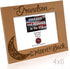 KATE POSH Grandson I Love You to The Moon and Back Engraved Wood Picture Frame, Grandma Grandpa Gifts, Christmas, Birthday, Mother's Day, Father's Day (4x6 Horizontal)