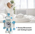Diskary Robot Wake-up Alarm Clock Without Ticking Sound (White)