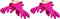 Casabella Premium Waterblock Cleaning Gloves - 2 PAIR (4 Gloves) Pink - (Medium)