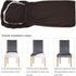 Fuloon 4 Pack Super Fit Stretch Removable Washable Short Dining Chair Protector Cover Seat Slipcover for Hotel,Dining Room,Ceremony,Banquet Wedding Party (Coffee)