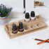 LIANTRAL Essential Oils Storage Rack, 2 Tiers Wooden Essential Oils Nail Polish Display Holder for 5/10/15/20ml Bottles, Set of 2
