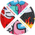 MEIEST 5D DIY Diamond Painting Stickers Kits for Kids,Game Us Diamond Art Mosaic Stickers by Numbers Kits Crafts Set for Children,Boys and Girls,Creative Handmade Art Craft Gift