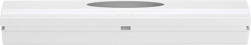 WENKO Refillable Wrap Dispenser, Aluminium, Plastic, Tin, Foil Cutter, 14.96 x 2.05 x 2.64 inch, White