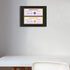 Space Art Deco, 8.5x11 for Business License Frame, Black Over Gold Double Mat with Two 4x9 Business License Openings, Easel Stand, Sawtooth Hanger (Dark Brown Textured)
