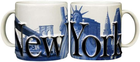 Americaware SMNYC01 New York 18 oz Duo Tone Blue Relief Mug