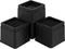 Joyclub Bed Risers 3 Inch Heavy Duty Stackable Furniture Risers for Sofa Table Couch Lift Height of 3 or 6 Inches (4 Pack Black)