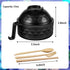 2 Sets Microwave Ramen Cooker Bowl Set Quick Ramen Cooker with Handles Ramen Noodle Cooker with Spoon Chopsticks Fork College Dorm Room Apartment Essentials for Girls and Boys (Black, Beige)