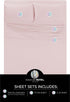 Signature Hotel Collection Bed Sheet Set - 4 Piece Set - The Softest Sheets Ever - Microfiber Material - Luxury Hotel Style Bedding - Wrinkle Free, Deep Pockets, Easy Fit - Blush - Full