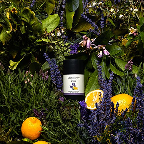 Each & Every Natural Aluminum-Free Deodorant for Sensitive Skin with Essential Oils, Plant-Based Packaging, Lavender & Lemon, 2.5 Oz.