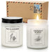 Candles for Home Scented, Lavender Candles Gifts for Women, 2 Pack Soy Candles and 15 Oz Each, 45 to 50 Hours Burning Time, 4 Fragrances Aromatherapy Stress Relief Gifts