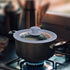 Universal Lid for Pots and Pans,Heat-Resistant Tempered Glass Frying Pan Lids One Size Fits All, Diameter Cookware Dishwasher Safe, Grey 3 In 1 Work Bakeware Silicone Pans Lids(7.9œ 8.7? 9.5œ, Grey)