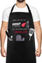Funny Apron, BBQ Grill Apron with 2 Pockets, Funny Aprons for Men, Women, One Size Fits All, Cooking Aprons, Personalized Apron, BBQ Gift Apron for Father, Christmas Gift - Once You Put My Meat In