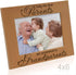 KATE POSH - Only The Best Parents get Promoted to Grandparents Picture Frame - Engraved Natural Wood Photo Frame - Grandma Gifts, Grandpa Gifts, for Grandparents (4x6-Horizontal)