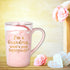 Gifts for Grandma - I'm a Grandma, What's Your SuperPower - Funny Birthday Gifts for Grandma - Grandma Coffee Mug - Grandma Gifts - 14Oz Pink Marble Mug with Gift Box Spoon Coaster