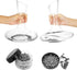 Decanter Stand, Decanter Drying Rack Bundle with Decanter Cleaning Brush, Decanter Cleaning Beads