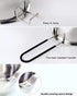 600ML Stainless Steel Double Boiler Pot with Heat Resistant Handle For Melting Chocolate, Butter,Candle and Soap Making