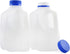 Cornucopia Brands 32oz Plastic Jugs (6-Pack); 1-Quart / 32-Ounce Bottles with Caps for Juice, Water, Sports and Protein Drinks and Milk, BPA-Free