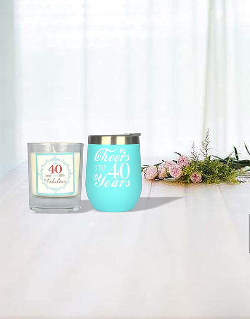 40th Birthday, 40th Birthday Gifts for Women, 40th Birthday Tumbler, 40th Birthday Decorations for Women, Gifts for 40 Year Old Woman, Turning 40 Year Old Birthday Gifts Ideas for Women