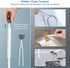 Toilet Brush and Holder Set 2 Pack, Domi-patrol Toilet Bowl Brush and Holder White, Hard Bristles Toilet Cleaning Brushes for Bathroom with Holder, Anti Rust Handle Toilet Scrubber Wall Mounted