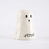 Mud Pie Mid Pie Halloween Ghost Salt & Pepper Set, assembled 3 1/4" x 4 1/2", White