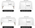2pack 60x102 Inch White Rectangular Tablecloth in Polyester Fabric for Wedding/Banquet/Restaurant/Parties
