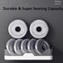 Shower Caddy Wall Mounted 2 Pack Bathroom Organizer Shelves Adhesive Hooks 2PCS (+2PCS Backup), Shower Organiser Corner Bathtub Storage Basket Rack Shelf Bath Holder No Drilling Kitchen Spice Rack