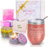 Birthday Gifts for Women Relaxing Spa Gift Box Basket For Her Mom Sister Best Friend Unique Gifts Bath Set Gift Ideas Insulated Wine Tumbler Scented Candle Handmade Soap