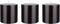 Mega Candles 3 pc Unscented Black Round Pillar Candle, Hand Poured Premium Wax Candles 3 Inch x 3 Inch, Home Décor, Wedding Receptions, Baby Showers, Birthdays, Celebrations, Party Favors & More