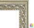 MBC MAT BOARD CENTER,11x14 Ornate Picture Frame, Silver Beige Color,Matted to 8x10 - White Mat - Tempered Glass