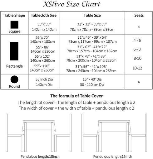 XSlive Embroidery Tablecloth with Tassel,Dust-Proof Cotton Linen Table Cover for Kitchen,Washable Decorative Farmhouse Square Table Cloth Wedding,Dining Room,Holiday Table Top 55x55 Blue