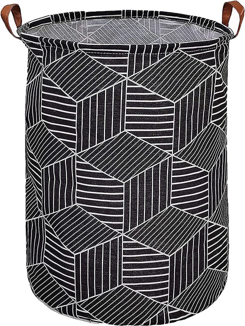 Large Laundry Basket, Baby Laundry Basket, Waterproof Laundry Hamper, Foldable Clothes Hamper, Collapsible Laundry Baskets. Teen Hamper, Perfect for Dirty Clothes and Toys. (Black diamond)