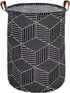 Large Laundry Basket, Baby Laundry Basket, Waterproof Laundry Hamper, Foldable Clothes Hamper, Collapsible Laundry Baskets. Teen Hamper, Perfect for Dirty Clothes and Toys. (Black diamond)