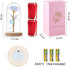 NewX Forever Galaxy Lighted Rose Flower Gift for Women, Beauty Led Rose Lamp in Glass Dome,Colorful Artificial Flowers Gift for Mother's Day,Birthday,Wedding Anniversary,Valentine's Day etc